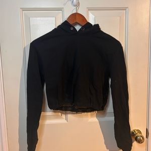 GARAGE CROPPED MESH BACK HOODIE